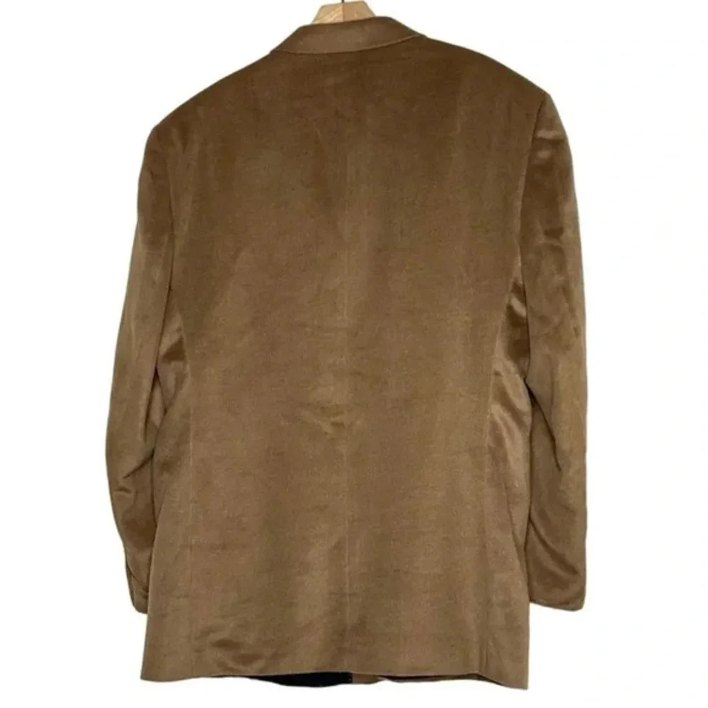 Disegno Collezione Sport Coat 50R Camel Brown Wool Cashmere Feel 3-Button Blazer